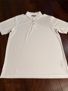 Pebble Beach White Short Sleeve Polo
